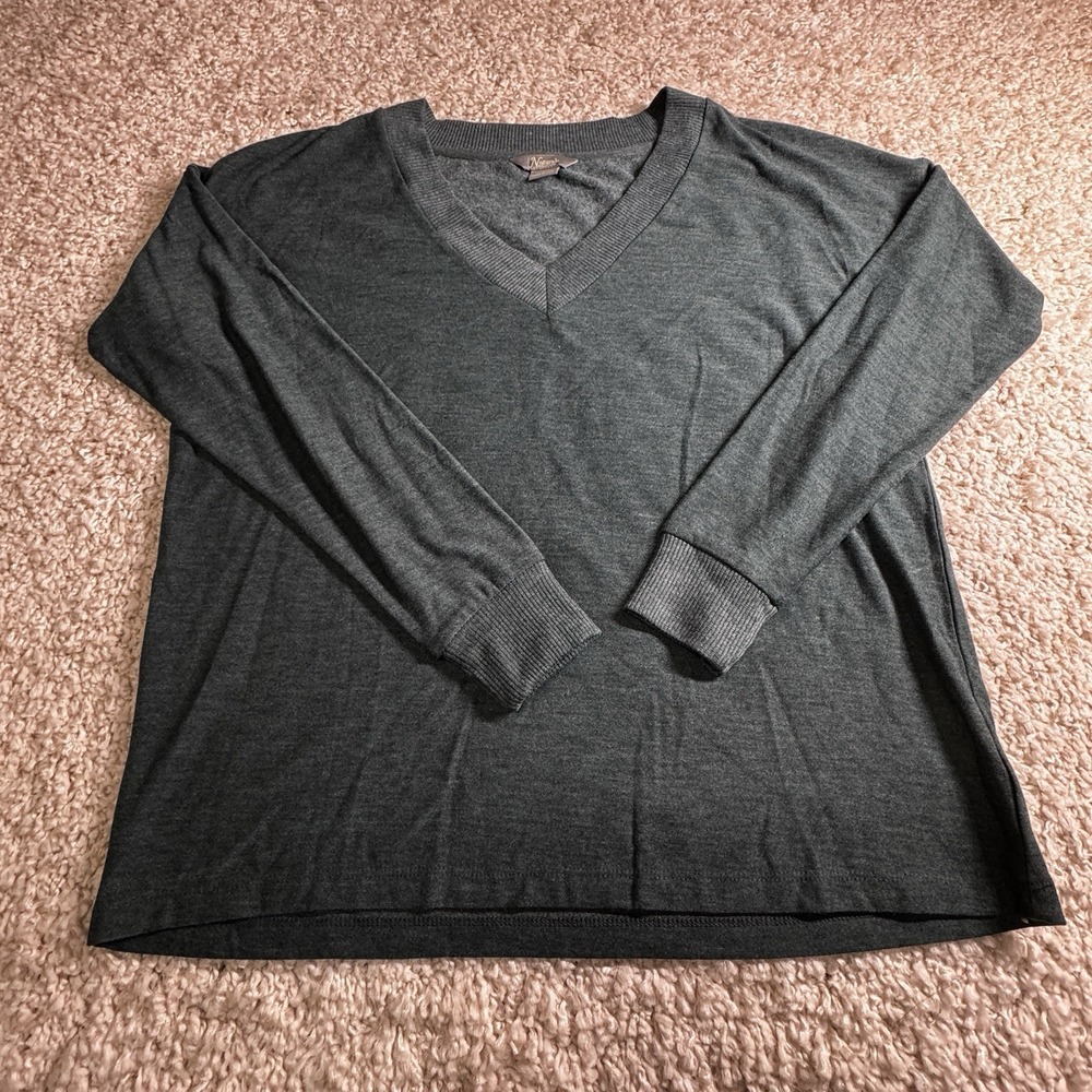 Natural Reflections SHIRT Thin Sweater Women's Sz LARGE TEAL Blue Green PULLOVER